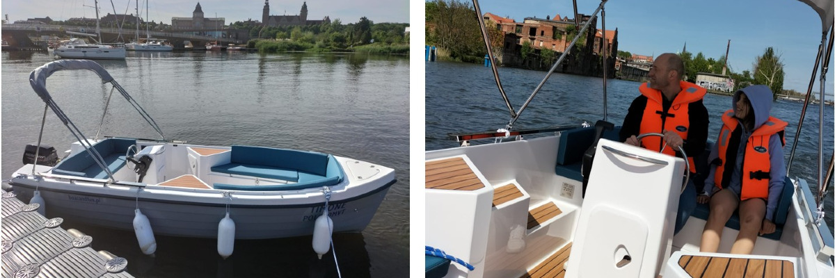 BOAT&FUN Wypożyczalnia motorówek w Szczecinie baner