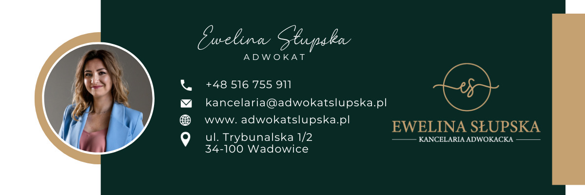 Kancelaria Adwokacka Ewelina Słupska baner