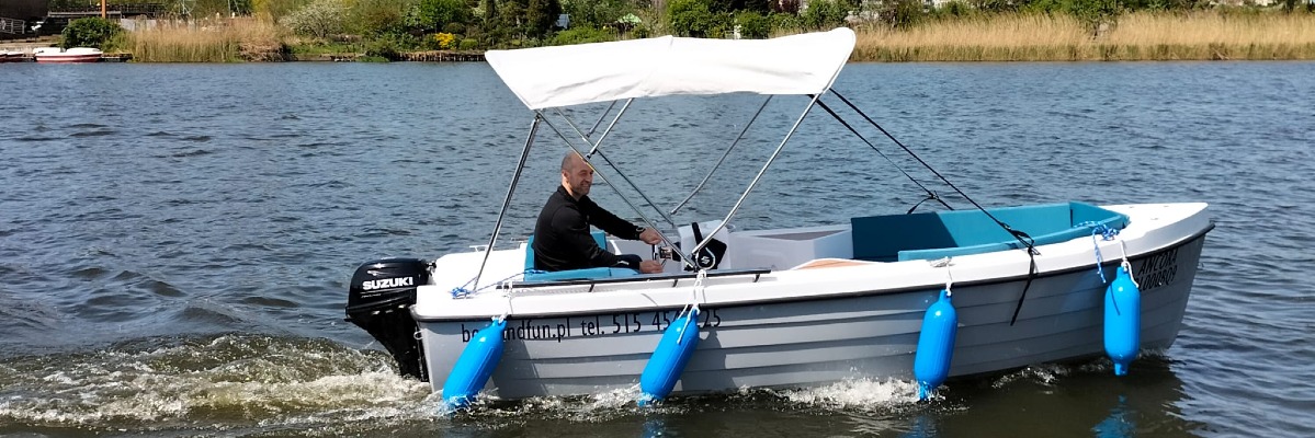 BOAT&FUN Wypożyczalnia motorówek w Szczecinie baner