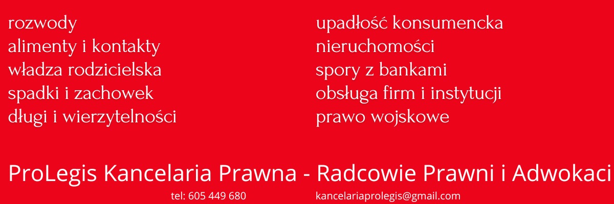 Prolegis Kancelaria Prawna - Radcowie Prawni i Adwokaci baner