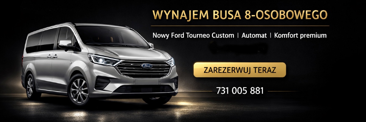 ŚLAD STUDIO Ford Tourneo Custom | Automat | Komfort premium baner
